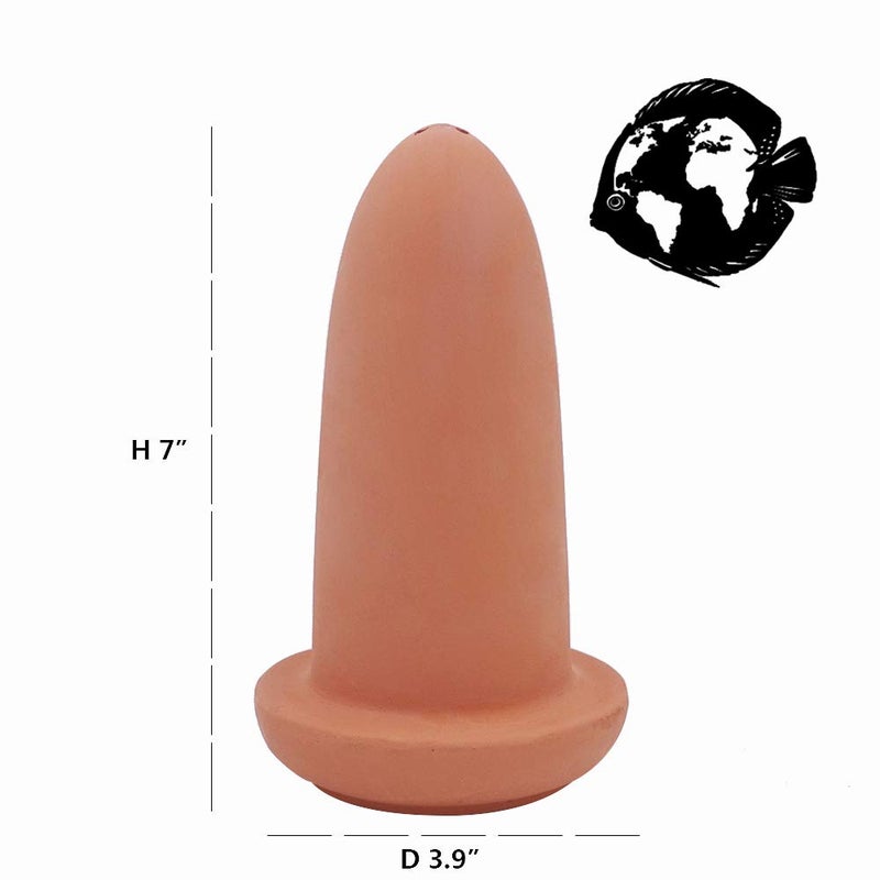 DOHO Ceramic Spawning Breed Cone for Discus Fish and Angelfish Fish Breeding Cones Cave 7 Inches - Image 5